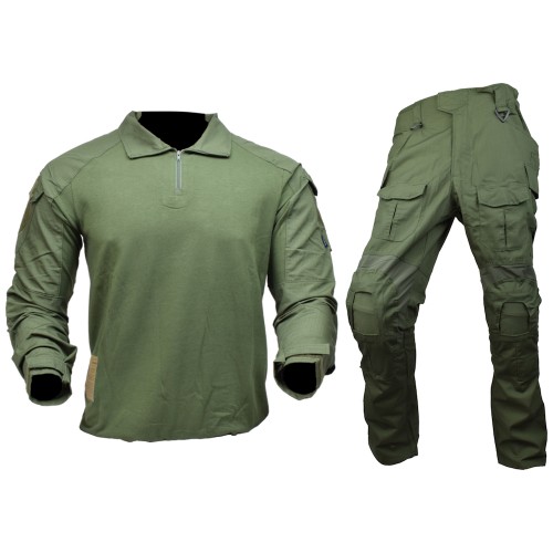 JS-TACTICAL COMBAT SUIT JS-WARRIOR OLIVE DRAB LARGE SIZE (JSWAR-V-L)