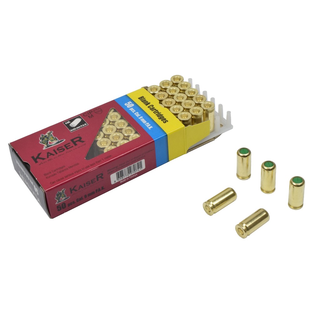 MUNITION A BLANC KAISER x 50 - 9MM - PA - Wicked Store