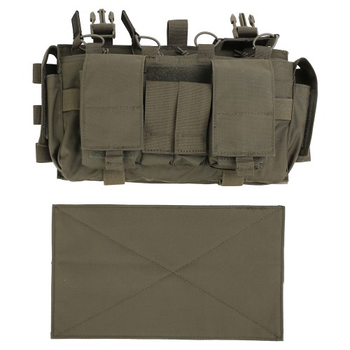 EMERSONGEAR CHEST RIG PANEL WITH MAGAZINE POUCH RANGER GREEN (EM7363RG)