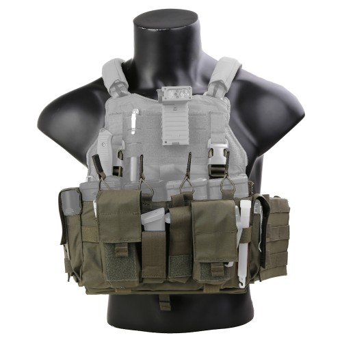 EMERSONGEAR CHEST RIG PANEL WITH MAGAZINE POUCH RANGER GREEN (EM7363RG)
