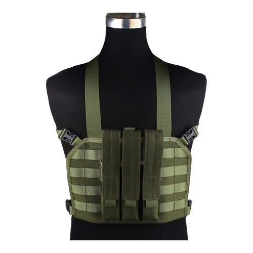 EMERSONGEAR TACTICAL CHEST RIG CON PORTA CARICATORI MP7 OLIVE DRAB (EM7445C)