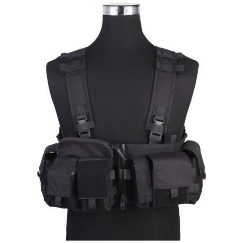 EMERSONGEAR SPLIT FRONT TACTICAL CHEST RIG NERO (EM7451F)