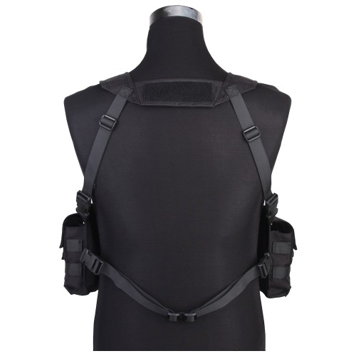 EMERSONGEAR TACTICAL SPLIT FRON CHEST RIG BLACK (EM7451F)