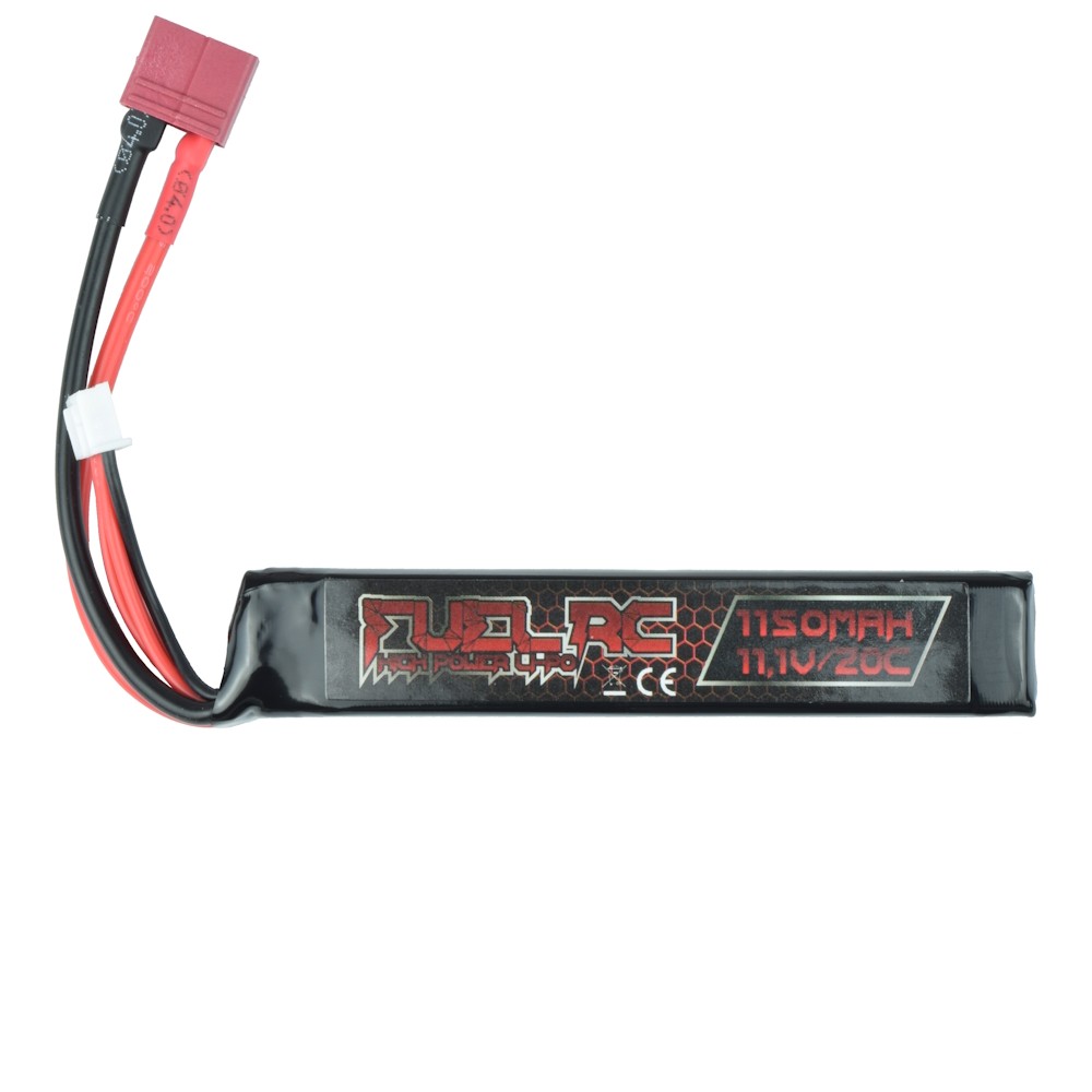 FUEL BATTERIA LI-PO 11.1V x 1150MAH 20C STICK CONNETTORE DEANS (FL-11.1X1150-DE)