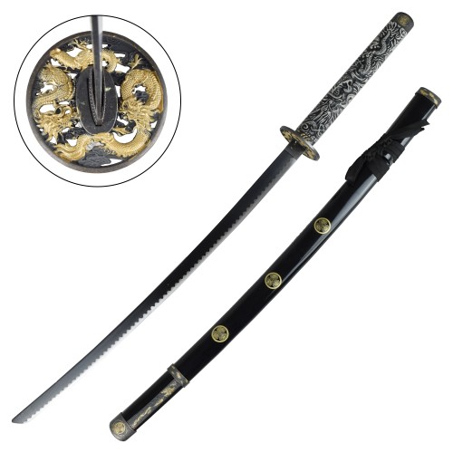 ORNAMENTAL KATANA BLACK (ZS626BK)