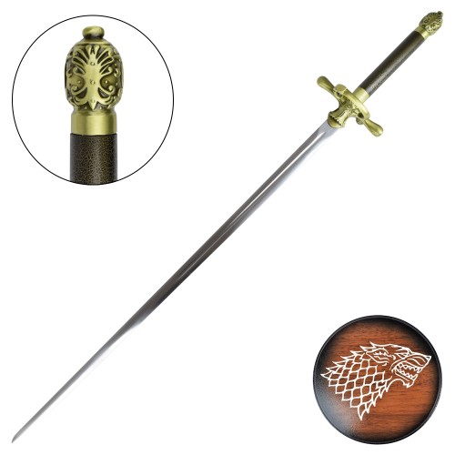 ORNAMENTAL FANTASY SWORD WITH WALL STAND (ZS639B)
