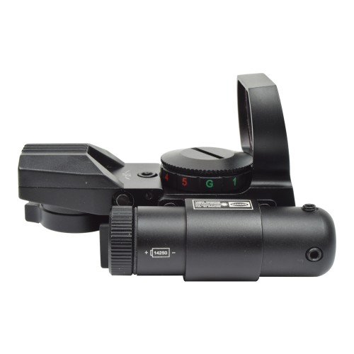 JS-TACTICAL RED DOT MULTI-RETICOLO CON LASER ROSSO NERO (JS-HD101)