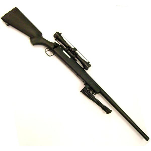 WELL SNIPER BOLT ACTION RIFLE WITH SCOPE BLACK (MB03BB-O)