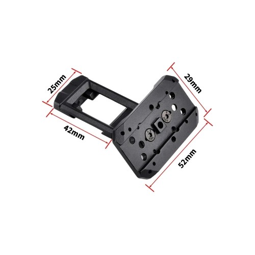 WADSN 45 DEGREE MOUNT FOR RED DOT BLACK (WS2019-B)