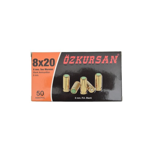 OZKURSAN BLANK CARTRIDGES CALIBER 8MM 50 PCS (CT12)