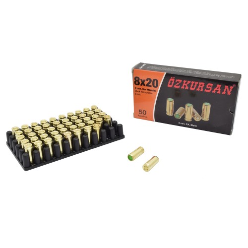 OZKURSAN BLANK CARTRIDGES CALIBER 8MM 50 PCS (CT12)