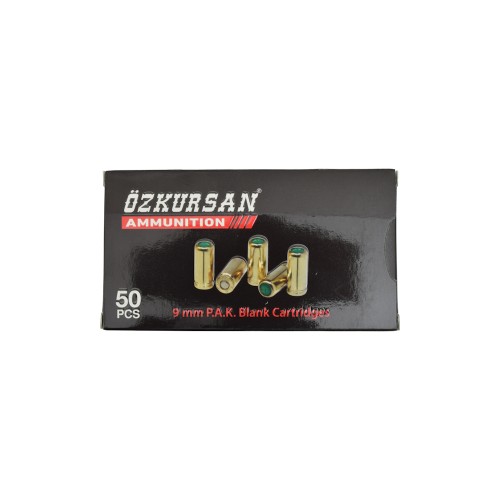 OZKURSAN BLANK CARTRIDGES CALIBER 9MM P.A.K. 50 PCS (CT13)