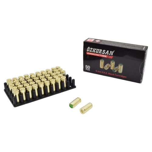 OZKURSAN CARTUCCE A SALVE CALIBRO 9mm P.A.K. 50 PZ (CT13)