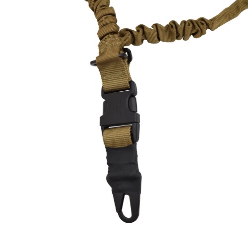 JS-TACTICAL SINGLE POINT BUNGEE SLING COYOTE BROWN (JS-1009T)
