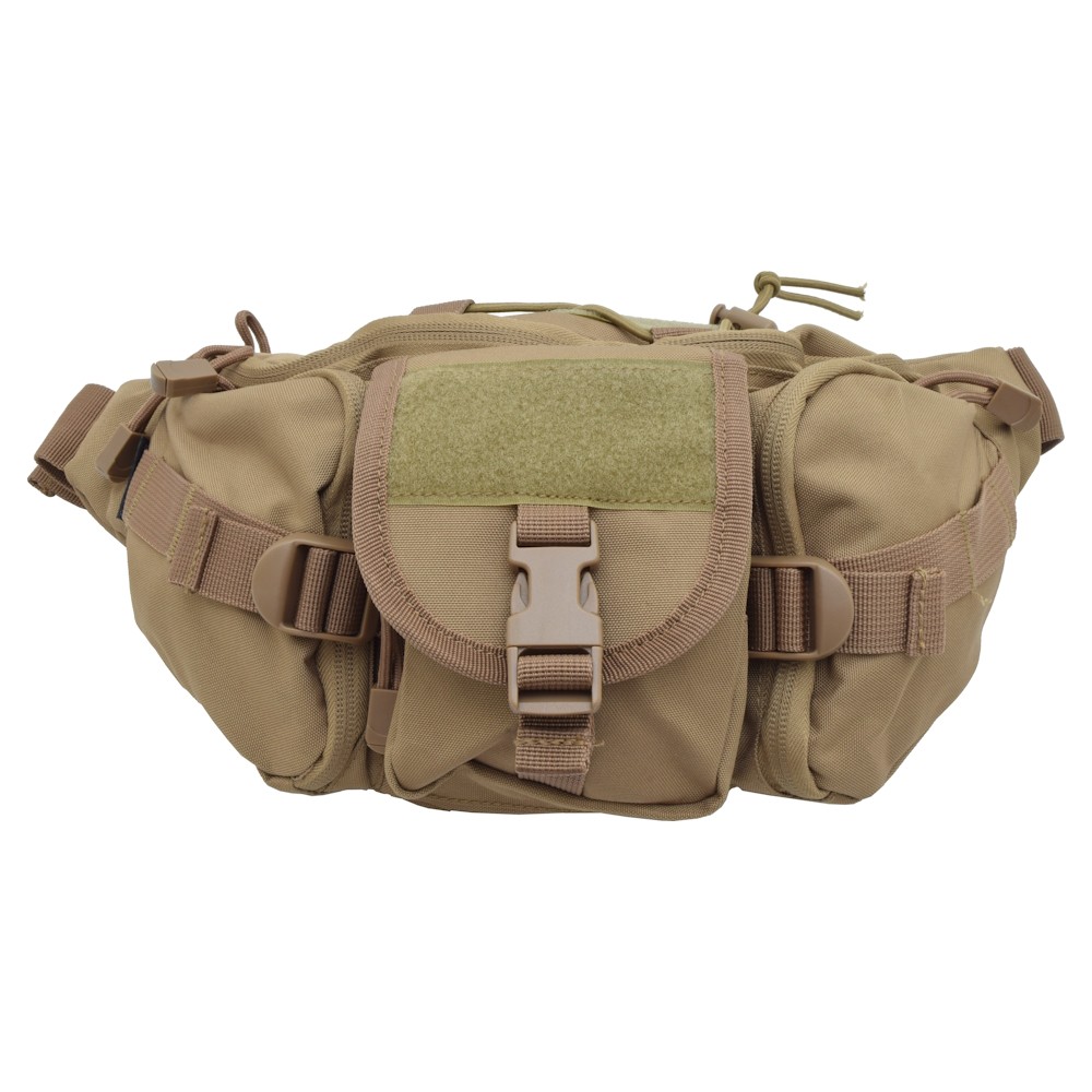 JS-TACTICAL WAIST BAG COYOTE BROWN (JS-1624T)