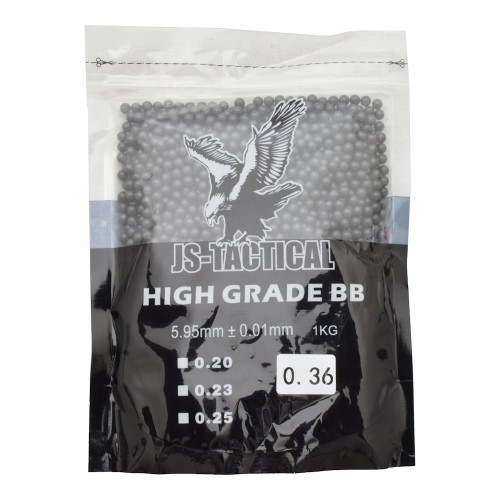 JS-TACTICAL BALL PELLETS 0,36G BLACK (JS-BB0.36)