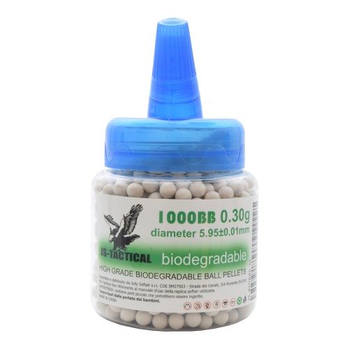 JS-TACTICAL BIO BALL PELLETS 0,30G 1000 BBS WHITE (JS-BIOBB0.30)