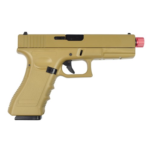 PISTOLA A GAS SCARRELLANTE SEMI/FULL AUTO TAN (VG1-A-TAN)