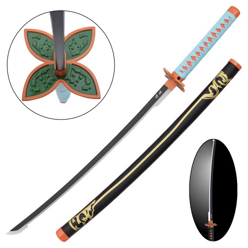 ORNAMENTAL KATANA WITH LED LIGHTING BAMBOO VERSION (ZS658BKGDWD-LS)
