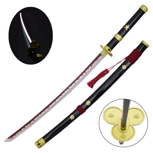 ORNAMENTAL KATANA WITH LED LIGHTING BAMBOO VERSION (ZS661BKGDWD-LS)