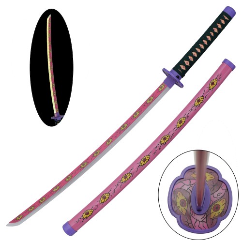 ORNAMENTAL KATANA WITH LED LIGHTING BAMBOO VERSION (ZS665GDWD-LS)