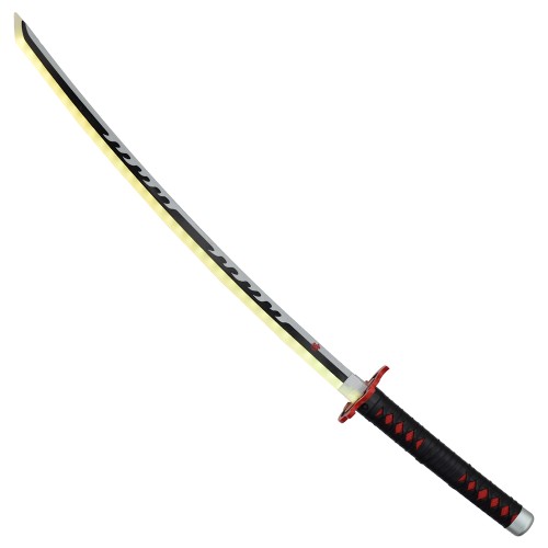 ORNAMENTAL KATANA WITH LED LIGHTING BAMBOO VERSION (ZS666GDWD-LS)