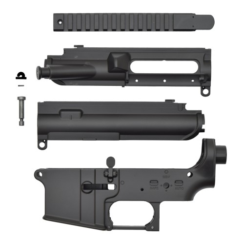 J.G. WORKS POLYMER UPPER AND LOWER RECEIVER FOR M4 SERIES BLACK (B-X041B)