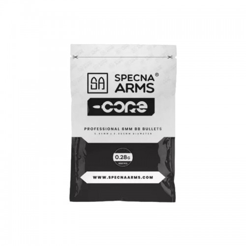 SPECNA ARMS CORE BALL PELLETS 0.28G WHITE 1000 PIECES (SPE-16-021005)