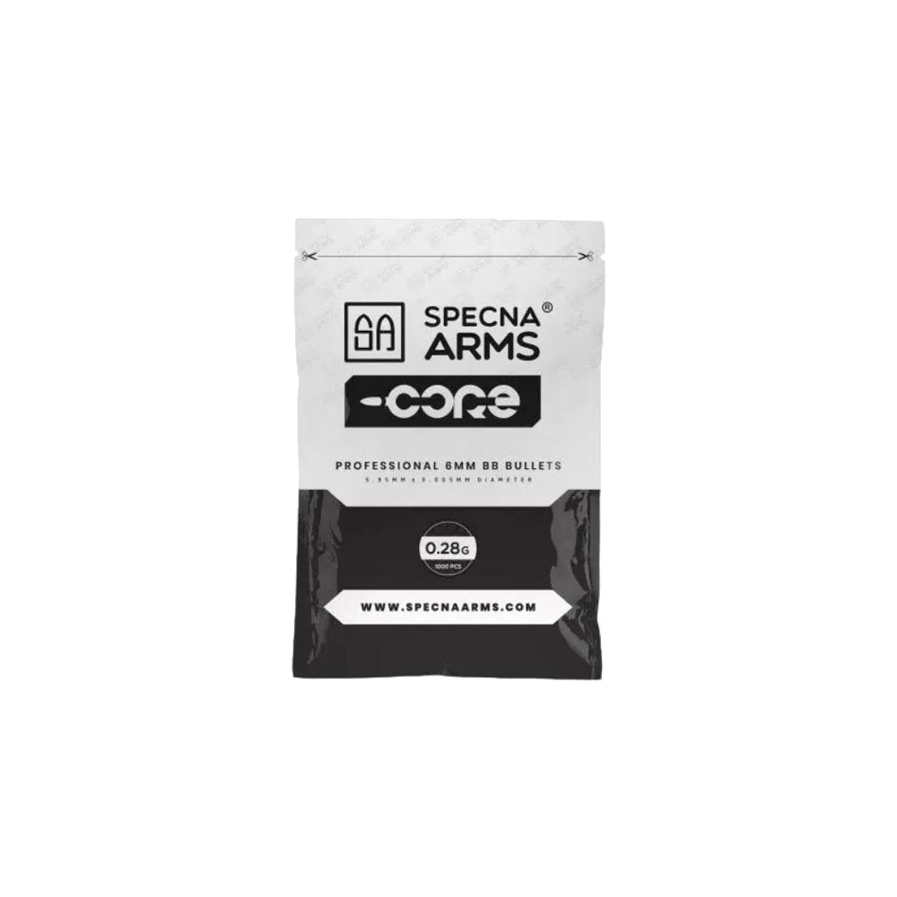 SPECNA ARMS CORE BALL PELLETS 0.28G WHITE 1000 PIECES (SPE-16-021005)