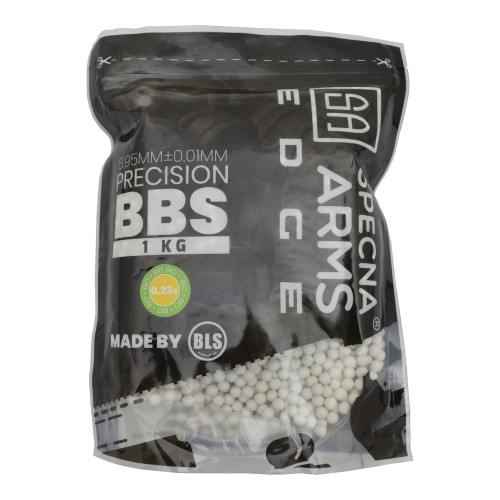 SPECNA ARMS BIODEGRADABLE EDGE PRECISION BALL PELLETS 0.23G WHITE 1Kg (SPE-16-027216)