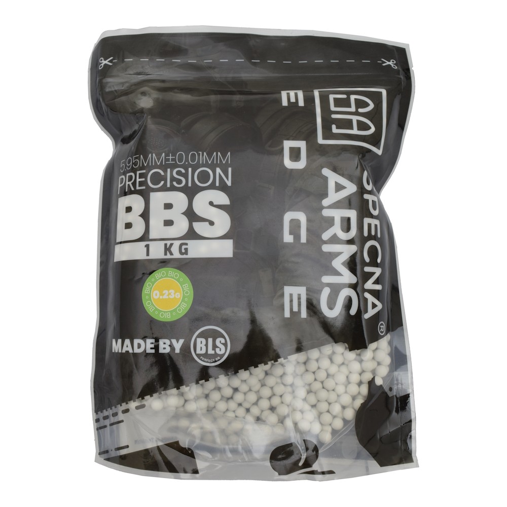 SPECNA ARMS BIODEGRADABLE EDGE PRECISION BALL PELLETS 0.23G WHITE 1Kg (SPE-16-027216)