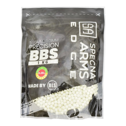 SPECNA ARMS BIODEGRADABLE TRACER EDGE PRECISION BALL PELLETS 0.28G GREEN 1Kg (SPE-16-027235)