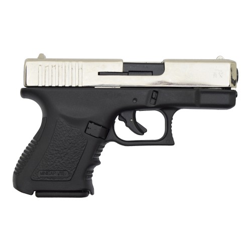 BRUNI TOP FIRING BLANK PISTOL MINIGAP CALIBER 9MM NIKEL (BR-1100N)