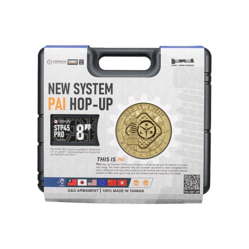 G&G PISTOLA A GAS STP45 PRO 8" NERA (GG-STP45PRO)
