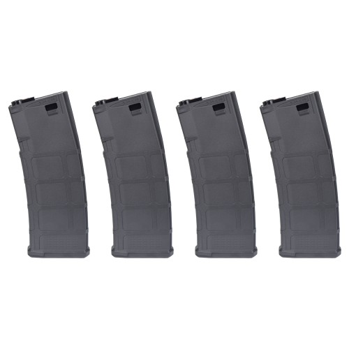 POSEIDON X CSI 4x MID-CAP MAGAZINES SET 220 ROUNDS FOR M4 BLACK (PAEG-MGM4220 BK)