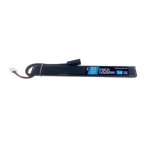 BLUEMAX POWER LI-PO BATTERY 7.4V X 1350MAH 20C AK STICK (BM-7.4X1350)