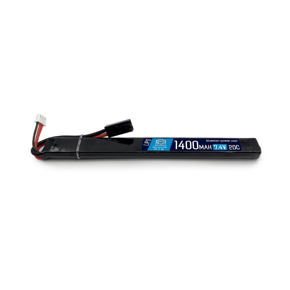 BLUEMAX POWER BATTERIA LI-PO 7.4V x 1400MAH 20C AK STICK (BM-7.4X1400) BLUEMAX POWER BATTERIA LI-PO 7.4V x 1400MAH 20C AK STICK (BM-7.4X1400)