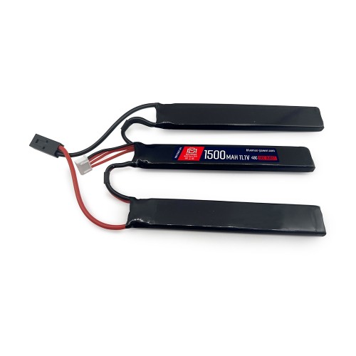 BLUEMAX POWER EXTREME LI-PO BATTERY 11.1V X 1500MAH 40C TRIPLE (BM-11.1X1500T)