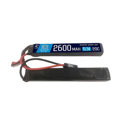 BLUEMAX POWER LI-PO BATTERY 11.1V X 2600MAH 20C NUNCHUCK 2-STICK (BM-11.1X2600-S2)