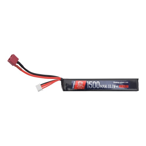 BLUEMAX POWER EXTREME LI-PO BATTERY 11.1V X 1500MAH 40C STICK DEANS (BM-11.1X1500D)