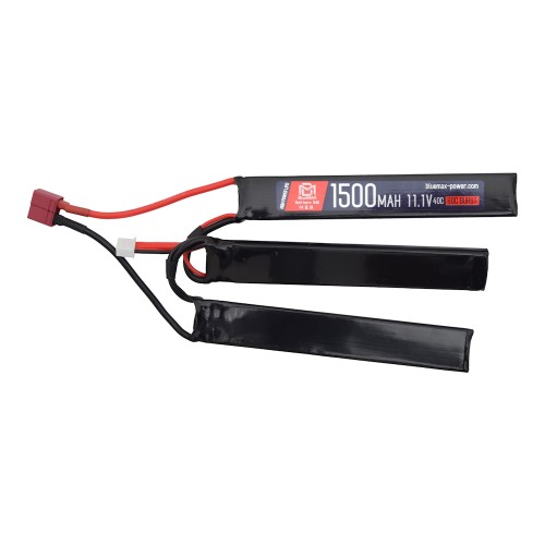 BLUEMAX POWER EXTREME LI-PO BATTERY 11.1V X 1500MAH 40C TRIPLE DEANS (BM-11.1X1500TD)