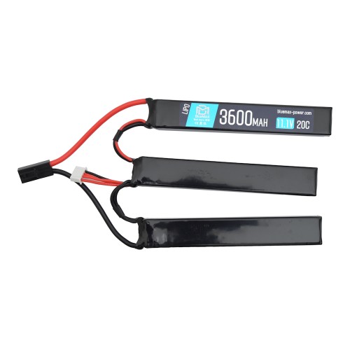 BLUEMAX POWER BATTERIA LI-PO 11.1V x 3600MAH 20C TRIPLE (BM-11.1X3600T)