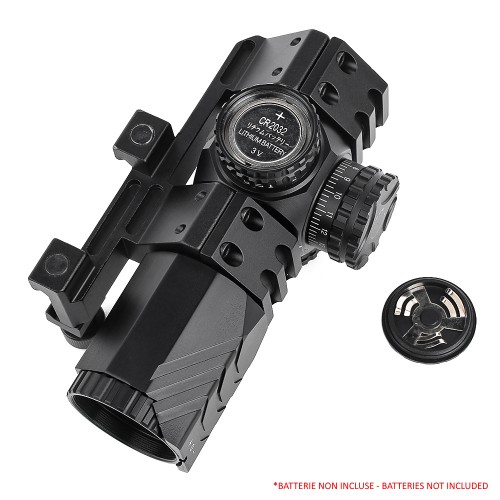 AIM-O RIFLE SCOPE ZOOM 3X LENS 25MM BLACK (AO3068-B)
