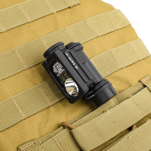 WADSN TACTICAL MULTIFUNCTION FLASHLIGHT LED/IR BLACK (WD05002-B)