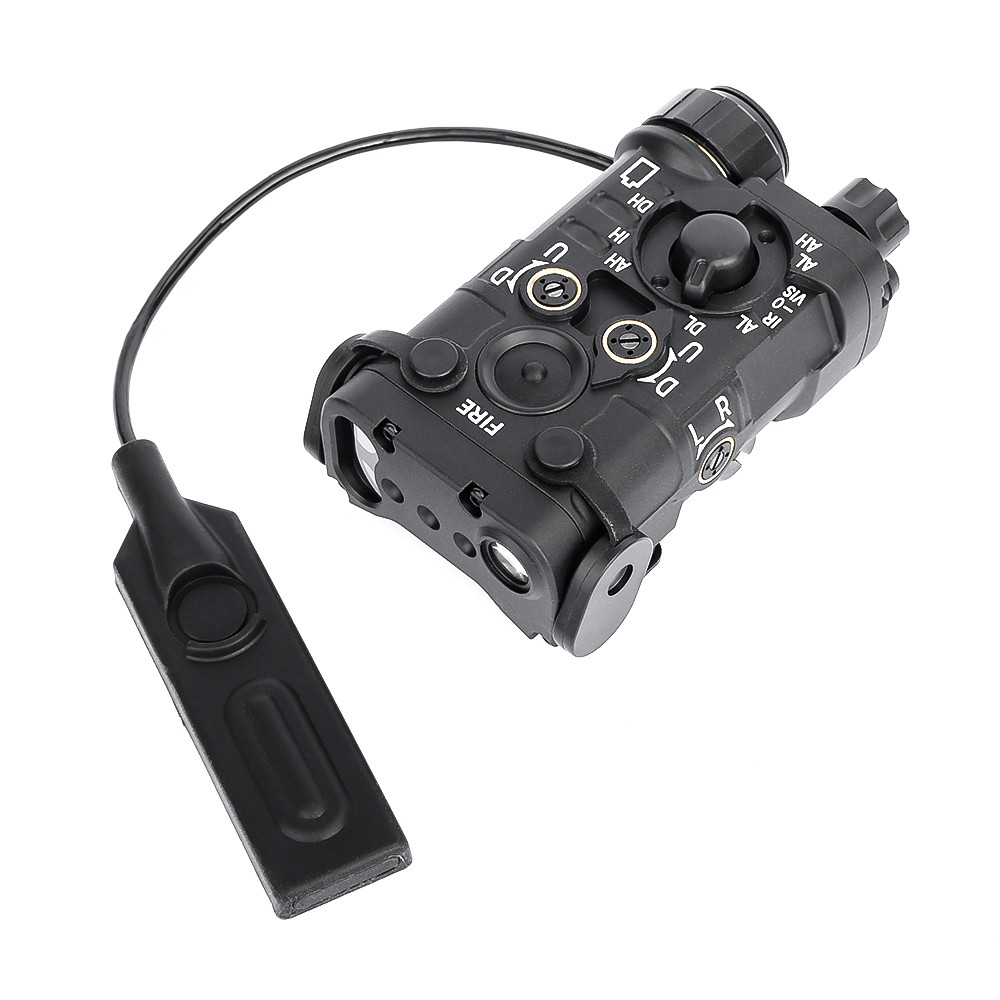 WADSN AIMING DEVICE RED/IR LASER AND WHITE LED FLASHLIGHT BLACK (WD06093-B)