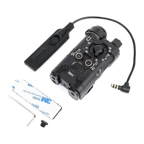 WADSN AIMING DEVICE RED/IR LASER AND WHITE LED FLASHLIGHT BLACK (WD06093-B)