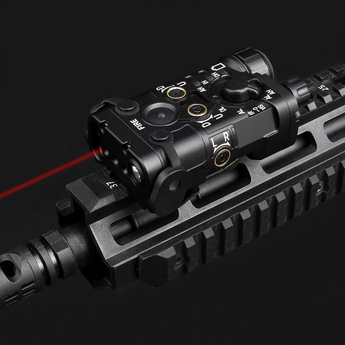 WADSN AIMING DEVICE RED/IR LASER AND WHITE LED FLASHLIGHT BLACK (WD06093-B)