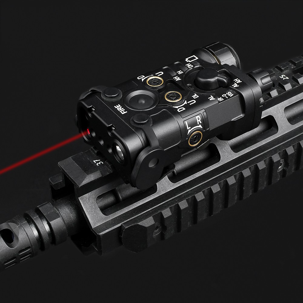 WADSN AIMING DEVICE RED/IR LASER AND WHITE LED FLASHLIGHT BLACK ...