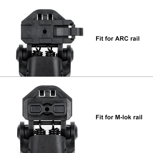 WADSN ARC/M-LOK HELMET ADAPTER FOR EARMOR® HEADSETS BLACK (WZ218-B)