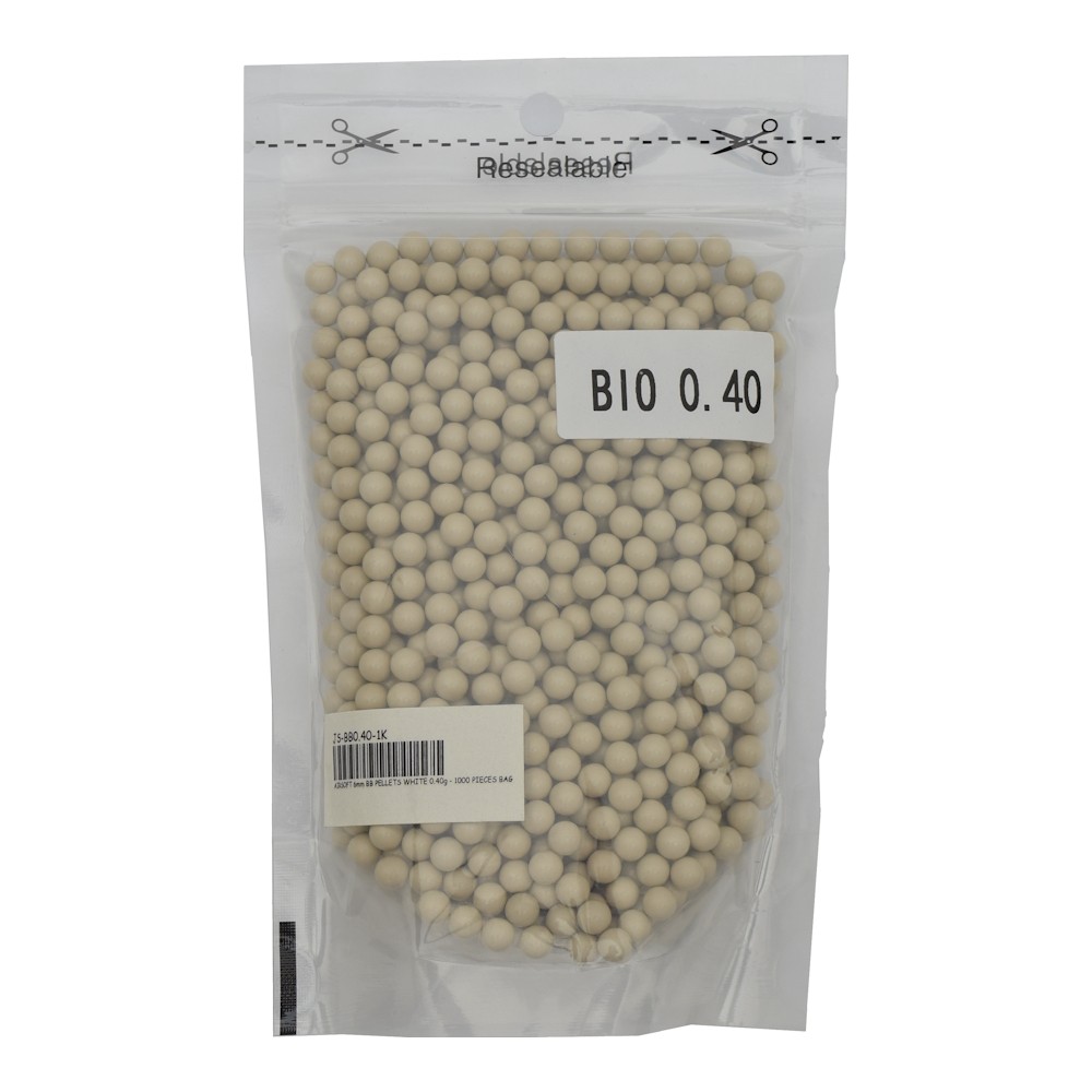 JS-TACTICAL PALLINI BIO 0,40G BIANCO CREMA 1000 BB (JS-BB0.40-1K)